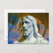 トラクター部ハロー付きキリスト ポストカード (正面/裏面)