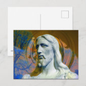 トラクター部ハロー付きキリスト ポストカード (正面/裏面)