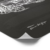 トラクター1919 Patent Art Chalkboard ポスター (角)