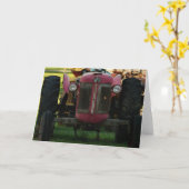 トラクター・アット・レスト カード (黄色い花)