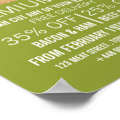 トラクター・イン・フィールド、農家&ブッチャー広告ズ ポスター (角)