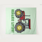 トラクター: オーガニックな生活! タペストリー (正面(横))