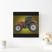 トラクター スクエア壁時計 (ホーム)