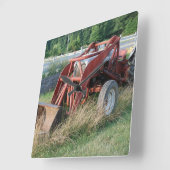 トラクター スクエア壁時計 (傾斜)