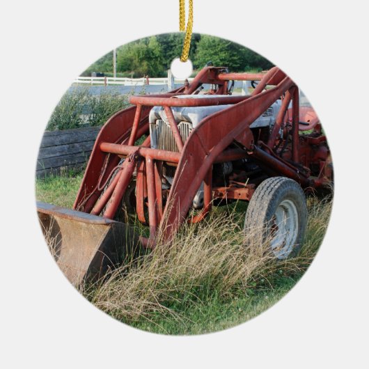 トラクター セラミックオーナメント (正面)