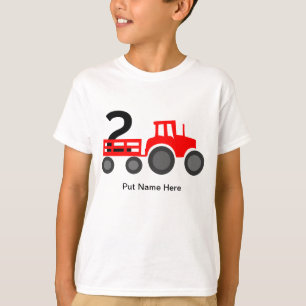 トラクター、トラック愛好者2歳の誕生日 Tシャツ