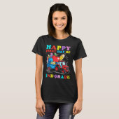 トラクター ハッピー 2年生の初日 バックトゥスクール Tシャツ (正面フル)