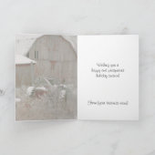 トラクター&バーンクリスマスカード シーズンカード (内部)