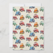 トラクター バーンダード バースデー パーティー 招待状 (裏面)