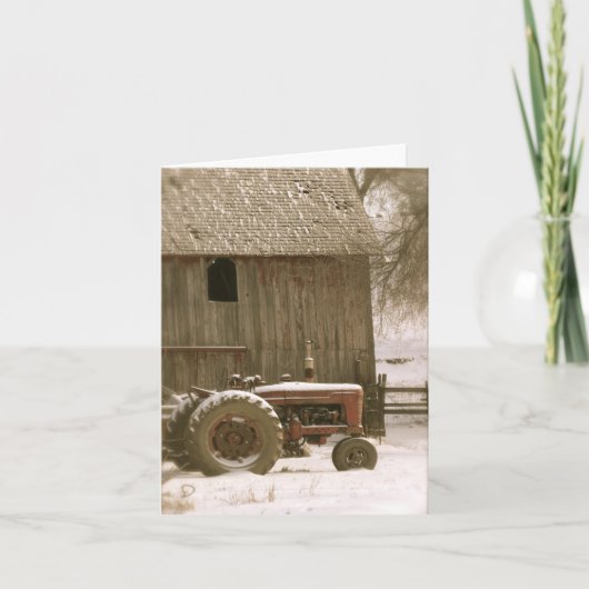 トラクター&バーンノートカード カード (正面)