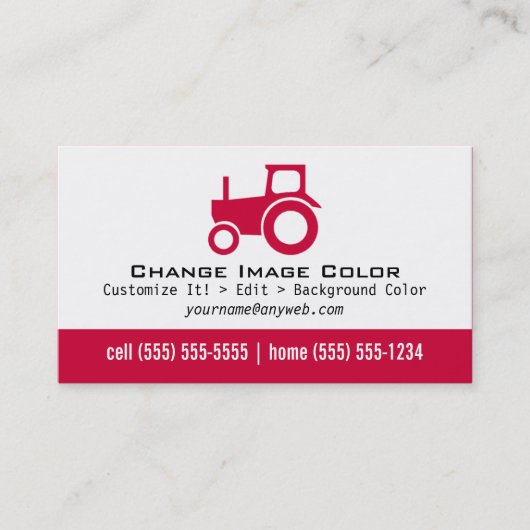 トラクター-個人事業カード 名刺 (正面)