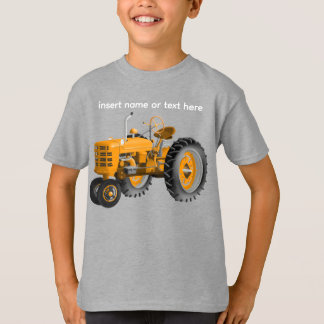 トラクター+名前またはテキストスペース Tシャツ