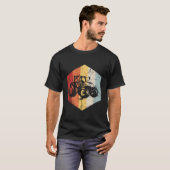 トラクター 農家 農業 農場 収穫 農業 Tシャツ (正面フル)