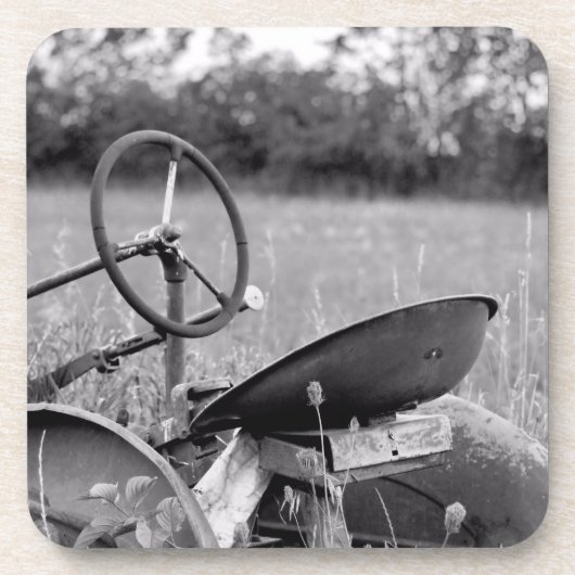 トラクターinロンググラスCoasters コースター (正面)