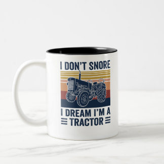 トラクターTシャツが大好き ツートーンマグカップ