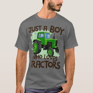 トラクターTシャツファームが大好きな少年たち Tシャツ