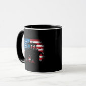 トラクターUSA国旗のデザインfor愛国的農家 マグカップ (正面左)