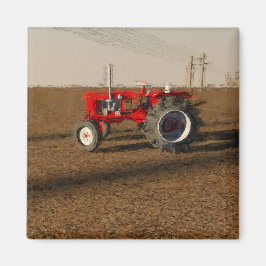 トラクターy tierras de labranza マグネット