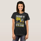トラクタ建築車両Fifthクラッシュ準備ができている Tシャツ (正面フル)