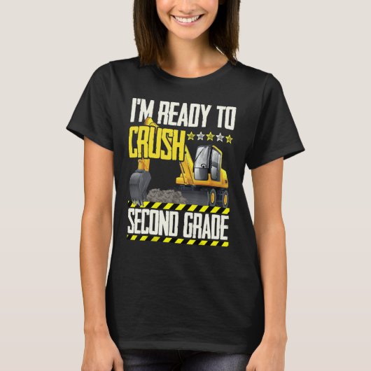 トラクタ建築車両Ready To Crush Second Tシャツ (正面)