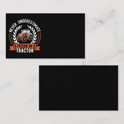 トラクタ文字ことわざ名刺 名刺 (正面/裏面)