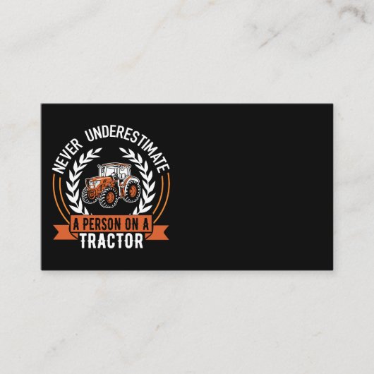 トラクタ文字ことわざ名刺 名刺 (正面)