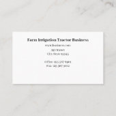 トラクタ用かんがい管畑 名刺 (裏面)