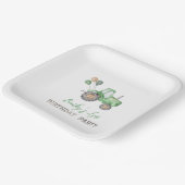 トラクタ紙プレート |トラクター誕生日プレート ペーパープレート (傾斜あり)