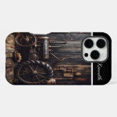 トラクタ素朴ーを納屋に iPhoneケース (裏面横)