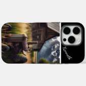 トラクタ素朴ーアンダーマウンテンピーク Case-Mate iPhoneケース (裏面 (横))