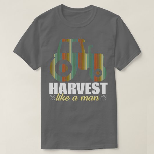 トラクタ芸術的ー農家引用文 Tシャツ (デザイン正面)