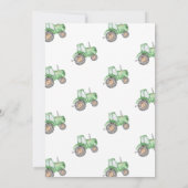 トラクタ誕生日招待状 |トラクター招待状 招待状 (裏面)