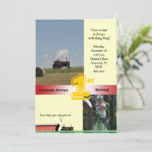 トラクタ誕生日招待状:トラクタ国際的ー 招待状 (スタンド正面)