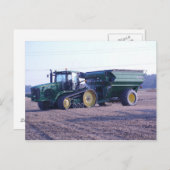 トラクタ農業グレイン乳母車ハーベストポストカード ポストカード (正面/裏面)