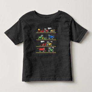 トラクタ農業コンバイン農業 トドラーTシャツ