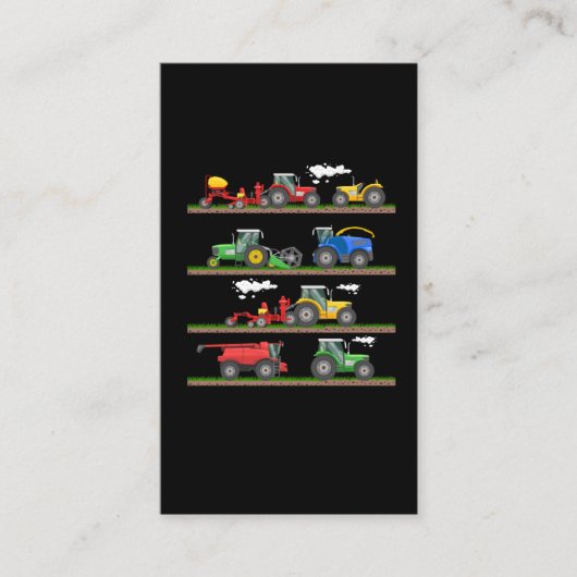 トラクタ農業コンバイン農業 名刺 (正面)