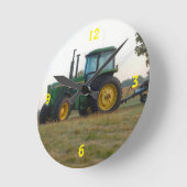 トラクタ ラウンド壁時計 (傾斜)