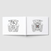 トラクパーソナライズされたタカントリーフ結婚ァームズ ゲストブック (全面)