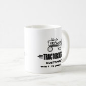 トラクユーモアのあるタレース コーヒーマグカップ (正面右)