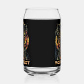 トラクールガ顔アートアット独自の文字 ガラス缶 (左)