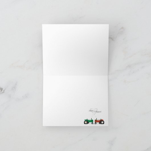 トラク感謝していターユーカード サンキューカード (内部)