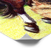 トラケナーエヴェンチングクロスカントリーホースポートレート ポスター (角)