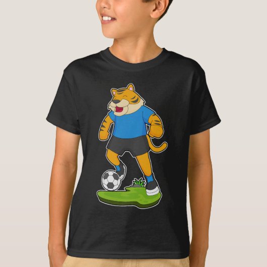 トラサッカープレーヤーサッカー Tシャツ (正面)