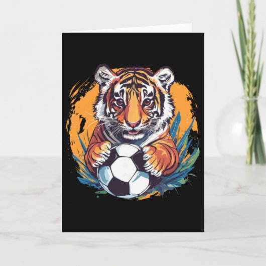 トラサッカー少年、激しいジャングルの動物 カード (正面)