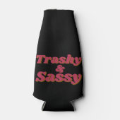 トラシおもしろいー&サシー引用文 ボトルクーラー (正面)