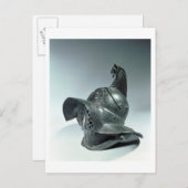 トラシアン釉薬のブロンズのヘルメット,ローマ, 1st ce ポストカード (正面/裏面)