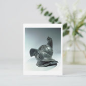 トラシアン釉薬のブロンズのヘルメット,ローマ, 1st ce ポストカード (スタンド正面)