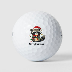トラシメリーマスラおもしろいクーンクリスマスホリデー ゴルフボール