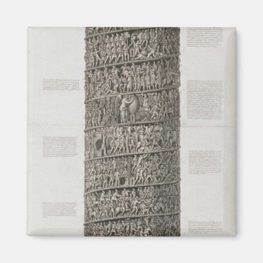 トラジャンの列(版木、銅版、版画) マグネット (正面)