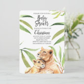 トラジャングルママ＆ベイビー  ユーカリ ベビーシャワー 招待状 (スタンド正面)